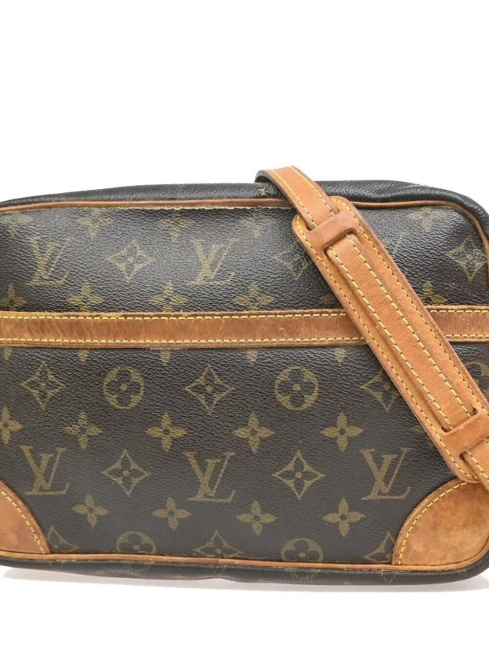 LOUIS VUITTON Trocadero 27 Shoulder Bag Monogram Leather Brown M51274 69KE221